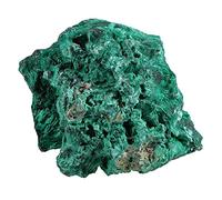 Nupuyai Natural Raw Malachite Crystal Cluster Geode, Green Mineral Crystal Stone Specimen for Reiki Healing Home Decor 301-400g