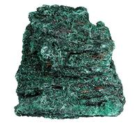 Nupuyai Natural Raw Malachite Crystal Cluster Geode, Green Mineral Crystal Stone Specimen for Reiki Healing Home Decor 401-500g