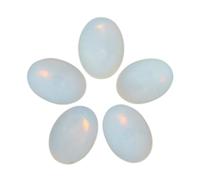 Nupuyai Pack of 5 Oval Opalite Cabochons for Jewelry Making, Stone Cabochons Flatback DIY Art Project Jewelry Making Supplies, 13x18mm