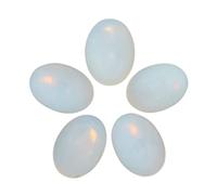Nupuyai Pack of 5 Oval Opalite Cabochons for Jewelry Making, Stone Cabochons Flatback DIY Art Project Jewelry Making Supplies, 22x30mm
