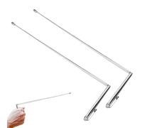 Nuqin 2 Packs Dowsing Rods,Dowsing Rods Spiritual Use,Dowsing Rods Copper for Detector Water Adjustable Witching Observe Hunting,Ghost Hunting Equipment(Silver)