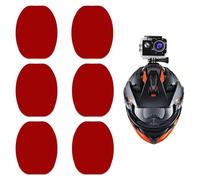 Nuqin 6PCS Nextbase Dash Cam Sticky Pads, Double Sided Adhesive Mounts for Action Cameras & Dashcams (Red)