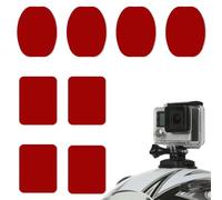 Nuqin 8PCS Dash Cam Sticky Pads for Nextbase,3m Sticky Pads Double Sided,Double Sided Adhesive Mount,Sticky Pads for Action Cameras & Dashcams(Red)
