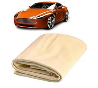 Nuqin Chamois Leather - Soft Shammy Leather Cloth for Car, Rapid Drying & Mirror Window & Kitchen (Yellow)