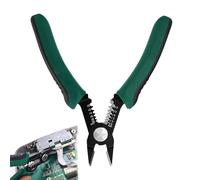 Nuqin Precision Wire Strippers with Hidden Spring,Electrical Side Wire Cutters Heavy Duty,Side Cutting Pliers with Ergonomic Handle for Copper Thermal Aluminum Wire Sheathed Core Wire