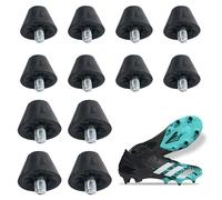 Nuqin Spikes for Running Shoes,Football Boots Mens,Plastic Football Studs,Rugby Studs for Various Outdoor Activities,Mens Football Boots for Adult Children Men Boys Girls Soccer Shoes Black