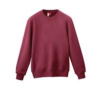 Nuqlo Men's Sweatshirt without Hood | No Logo | Premium Cotton | Basic - Sporty - Casual | Without Zip | Simple Plain, bordeaux, 3XL