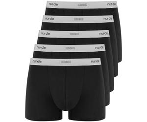 Nur Der Men's Boxer Organic Cotton 5er Pack Boxer Shorts, Schwarz,