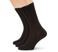 Nur Der Men's Calf Socks, 485525/Herren PasstPerfektSocken3er, Black (Schwarz 940), 6/8 (Manufacturer size: 39-42)
