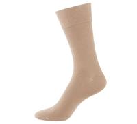 Nur Der Men's Herren Cotton maxx Komfort Socke, Beige (Leinen), 46