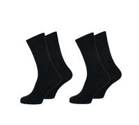 Nur Der Men's Herren Cotton Stretch Doppelpack407539 Calf Socks, Black (Schwarz), 7