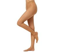 Nur Die Fit in Form 40 Denier Strong Support Semi Opaque Fine Tights Silky Matte Look Relieves Legs Comfort Waistband Women, amber, M