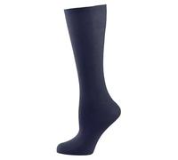 Nur Die Women's Knee Cotton Sensation Socks, 60 denier, Navy, One Size Plus