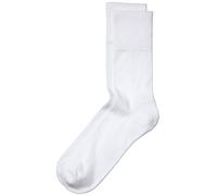 Nur Der Men's Active Made of Breathable Cotton with Padded Sole Sports Sock, White (Weiß), 43-46