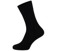 Nur Die Men's Durable Comfort Soft & Moisture Control Socks with Comfort Waistband, black, 16-18