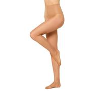 Nur Die Seidenfein In Shape 15 Denier Shaping Tights Transparent Light Shaping Tummy Control Effect, amber, M