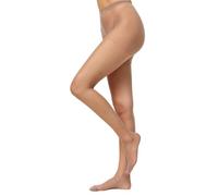 Nur Die Supersitz 20 Denier Large Sizes Transparent Fine Tights Matte Look Nylon Comfortable Waistband Women, pearl, 46-48