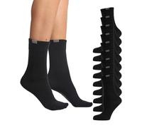 Nur Die Women's 487801 Calf Socks (9er Pack), Black (Schwarz 940), 35-38