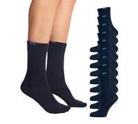 Nur Die Women's 487801 Calf Socks (9er Pack), Blue (maritim 190), 39-42