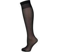 Nur Die Women's 611625 30 DEN Knee-High Socks, Black (schwarz 94), One Size