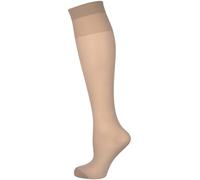 Nur Die Women's 611625 30 DEN Knee-High Socks, Brown (perle 39), One Size