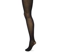 Nur Die Women's Bamboo Tights 60 Denier Opaque and Soft Silky Matte Look, Wide Comfort Waistband Made of Recycled Yarn, 60 den, Black, L