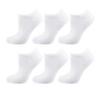 Nur Die Women's Da. Sneaker Bw 6er Socks, Weiss, 35-38 (Pack of 6)
