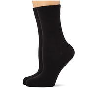 Nur Die Women's Damen Classic Baumwolle Doppelpack Socks, Schwarz, 42 Regular