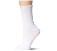Nur Die Women's Damen Classic Baumwolle Doppelpack Socks, Weiß, 40 Regular (Pack of 2)