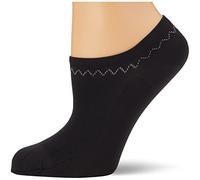 Nur Die Women's Feines Schuhsöckchen Ankle Socks, Black (Black 94), 2.5/5