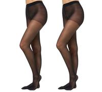 Nur Die Women's Fit in Form 40 Strumpfhose 2er Tights, Schwarz, 40-44 (Pack of 2)