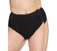 Nur Die Women's Formslip Cotton 2er Pack Underwear, Schwarz, M (Pack of 2)