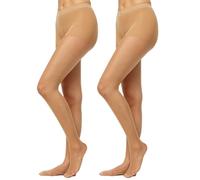 Nur Die Women's Goodbye Laufmaschen 20 er Pack Pantyhose, Mandel, 40-44 (Pack of 2)