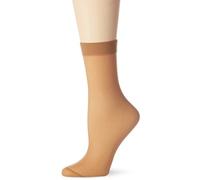 Nur Die Women's Söckchen 30 Den Semi-blickdichte Transparente Nylon Socken mit Komfortbund Unsichtbar Matte Optik Socks, Amber, Einheitsgröße Große Größen