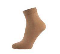 Nur Die Women's Söckchen Cotton Sensation Socks, 60 DEN, Brown (Amber 230), One Size