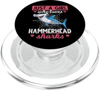 Nur ein Mädchen das Hammerhaie liebt Shark Animal Hammershark PopSockets PopGrip for MagSafe