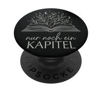 Nur Noch Ein Kapitel - Reading Aesthetic Floral Bookworm PopSockets Adhesive PopGrip