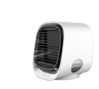 NuraBreeze Cooling Fan Mini Portable Air Cooler Ice Water Fan (White,2PCS)