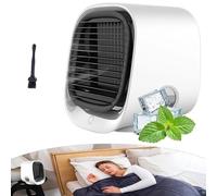 Nurabreeze Fan, Nutrabreeze Cooling System, Nurabreeze Air Conditioner, Airabreeze Air Cooler with LED Nightligh & Tank, Multi-angle Blowing, 3-Speed Cooling,Low Noise,For Bedroom,Office Etc