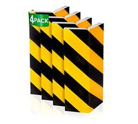 NURADA Foam Garage Wall Protection & Edge Protection (Pack of 4, Black & Yellow, 40 x 20 cm) - Self-Adhesive Edge Protection for Garage - Door Edge Protection for Car Doors - Garage Protection Car &