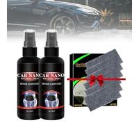 Nurafix Nano Car Spray,Nurafix Nano Scratch Remover,Nano Spray For Cars,Nurafix Scratch Repair,Nano Ceramic Coating Polishing Spraying For Car,Fast Repairing Scratch Spray (2pcs*100ml)