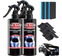 Nurafix Nano Car Spray, Nurafix Scratch Fix Polish Spray for Auto Detailing Glasscoat Car Polish, Unmatched Slickness - Ceramic Spray Coating - Pro Results (120ml-3pcs)