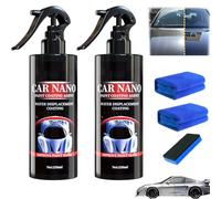 Nurafix Nano Scratch Remover, Nano Car Scratch Repair Spray,Nurafix Car Wax, Nurafix Scratch Repair, Fast Repairing Scratch Spray, Rub and Buff for All Vehicle Paint Care (250ml-2)