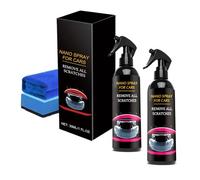 Nurafix Scratch Remover, Nurafix Nano Car Spray, Nuracoat Nano Car Spray, Instant Invisible Repair & Long-Lasting, with Wipe & Sponge (2Pcs,120ml)