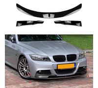 NURCIX 3PCS Car ABS Front Bumper Lip Body Splitter, For BMW 3 Series E90 E91 LCI M Sport 2009-2012 Front Spoiler Diffuser Car Protector Decorative Body Kit
