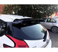 NURCIX Car Rear Roof Trunk Spoiler ABS Material for toyota Yaris 2014-2017 Wing Tail Top Window Bumper Tailgate Lip Sticker,Black style