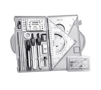 NURCIX Math Geometry Kit-Sets 18Piece Student Supplies Include Protractor Compass Eraser Protractor Pencil For Drafting Drawing Drafting Drawing Tools