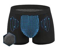 NURCIX Set of 3 Men's Enlargement Underwear with Health Care Magnetic Therapy for Rapid Increase (Black,L)