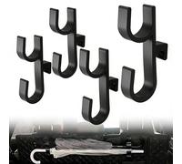 Nureeca 4Pcs Car Umbrella Holder Hooks, Universal No-Drill Clip Hook for Boot/Trunk Organisation, Golf Trolley Umbrella Holder, Fits Most Cars, SUVs & Vehicles, Anti-Slip Auto Accessory