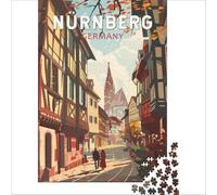 Nuremberg, Germany jigsaws for adults1000 pieces | pretty botanical artwork for flower lovers to enjoy creating a relaxing picture in your free time to enjoy at home38x52cm